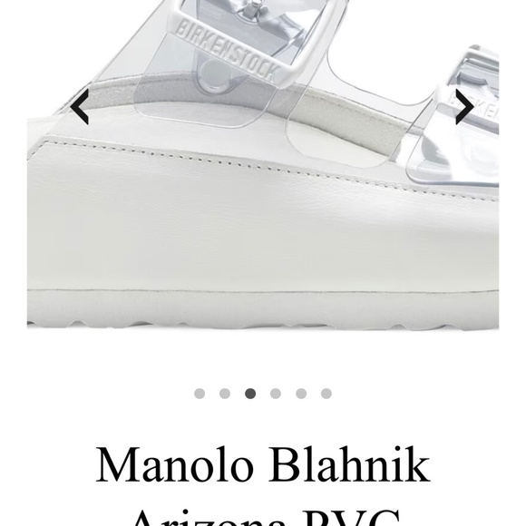 Birkenstock X Manolo Blahnik Arizona Slide SZ 38 NWT - Picture 2 of 10